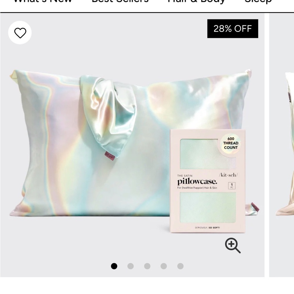 Kitsch Satin Standard 2 piece Pillowcase Set - Aura